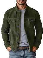 Veste Casual À Manches Longues Avec Poches Fonctionnelles Pour Homme | Idéale Pour Une Utilisation Quotidienne