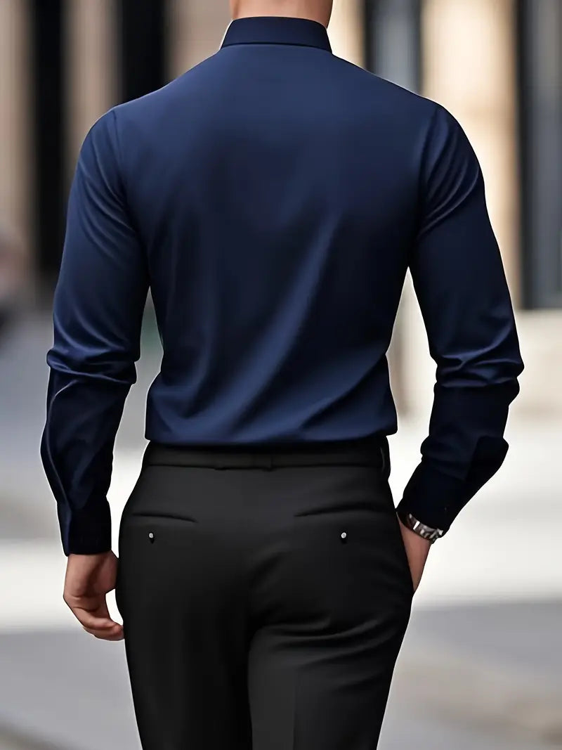 Chemise À Manches Longues Pour Homme | Idéale Pour Usage Quotidien