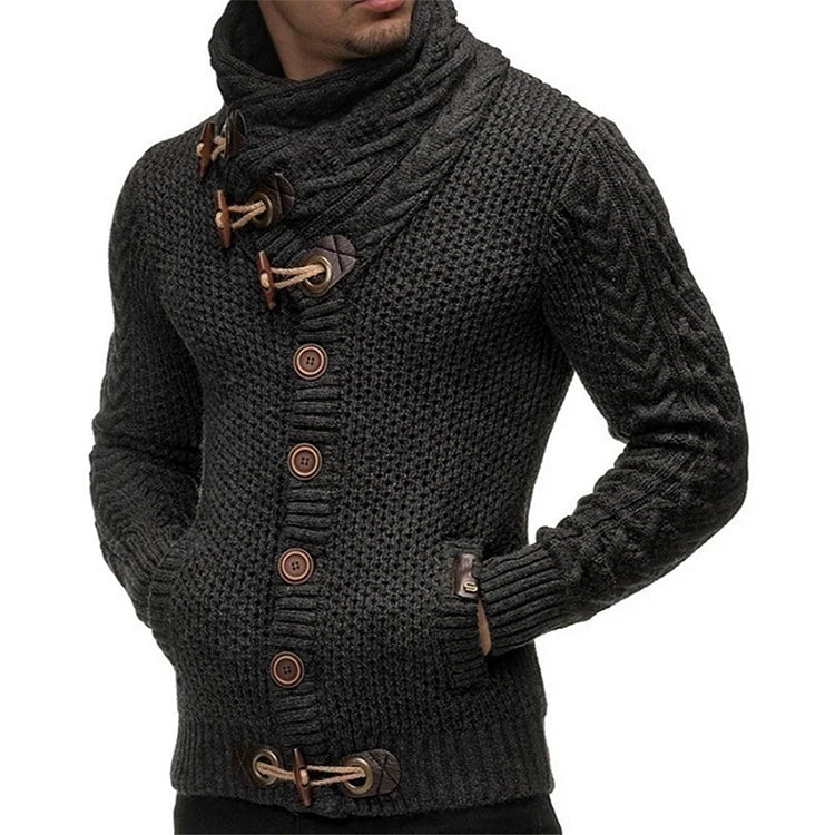Pull Tricoté à Coupe Ajustée pour Homme | Idéal pour des Occasions Décontractées et Semi-Formelles