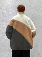 Veste à Manches Longues avec Motif Colorblock pour Hommes | Idéale pour les Journées Fraîches