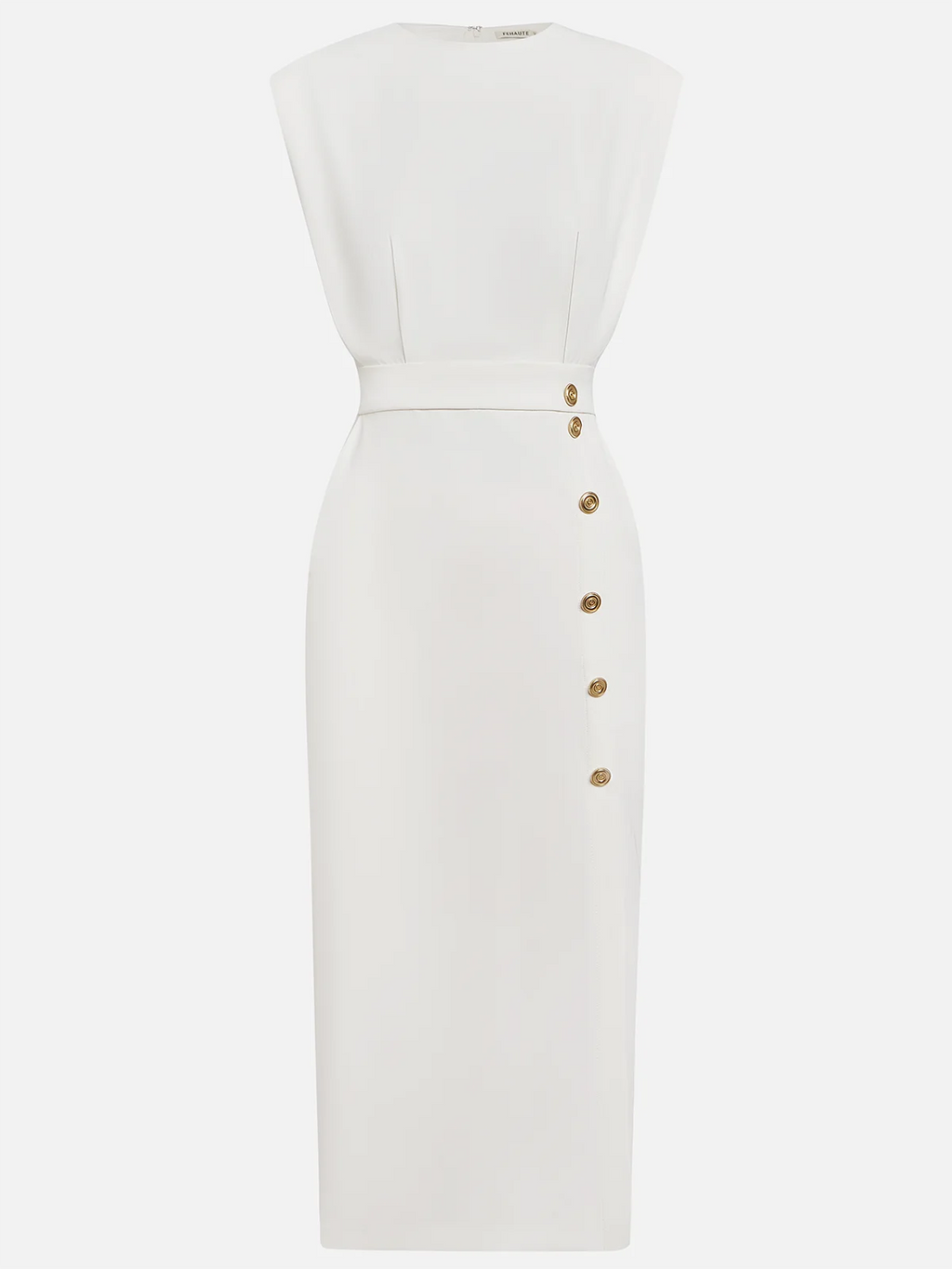 Robe Midi Sans Manches Avec Boutons Pour Femme | Idéale Pour Usage Quotidien Et Occasions