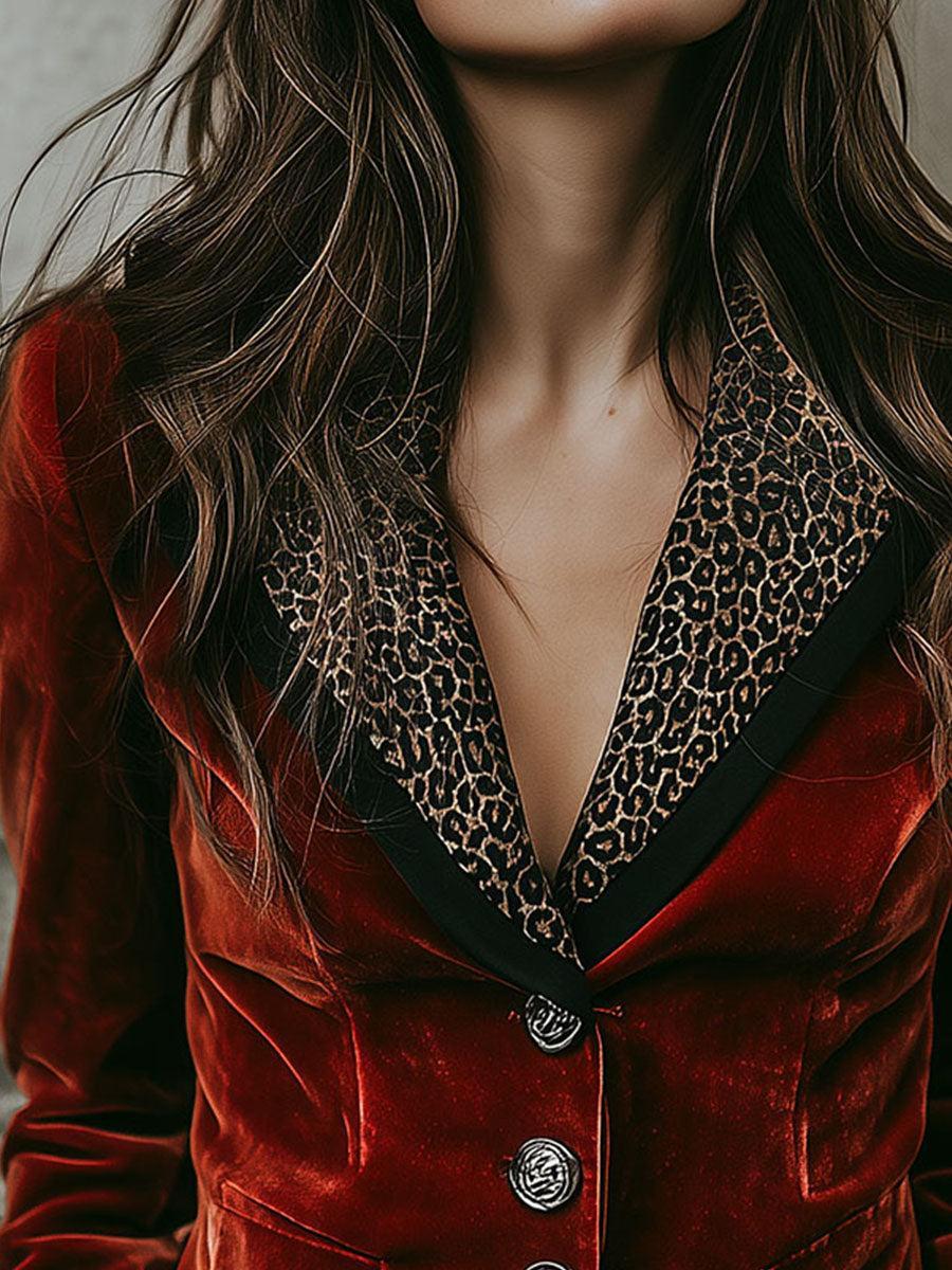 Blazer Avec Motif Léopard Pour Femmes | Idéal Pour L’Automne Et Événements