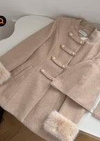 Manteau Long avec Col Amovible pour Femme | Idéal pour l’Hiver
