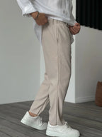 Pantalon Classique À Coupe Ajustée Pour Homme | Idéal Pour Le Quotidien