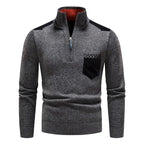 Pull À Col Montant Avec Motif Colorblock Pour Homme | Idéal Pour Les Journées Fraîches
