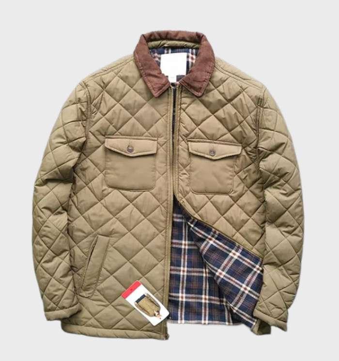 Veste Matelassée Avec Motif Losanges Pour Hommes | Idéale Pour Un Usage Quotidien