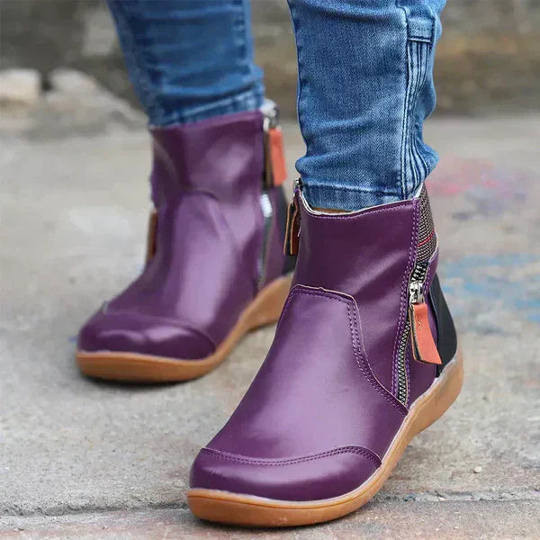 Bottines avec Fermeture Zippée Latérale pour Femmes | Idéal pour l’Automne et l’Hiver