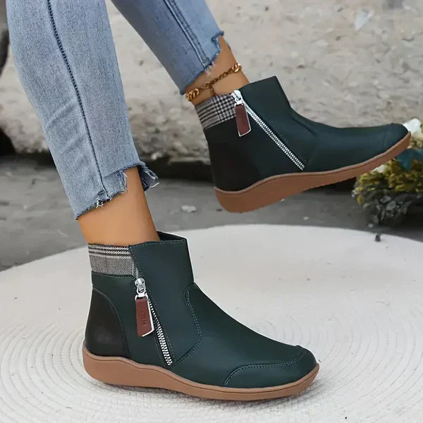 Bottines avec Fermeture Zippée Latérale pour Femmes | Idéal pour l’Automne et l’Hiver