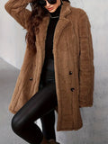 Manteau Avec Revers Et Conception Double Face Pour Adultes | Idéal Pour L’Automne Et L’Hiver