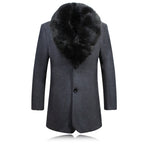 Manteau Long Uni avec Coupe Droite pour Homme | Idéal pour l’Hiver