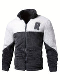 Veste Zippée Bicolore pour Homme avec Col Montant | Idéale pour Le Quotidien Et Les Loisirs