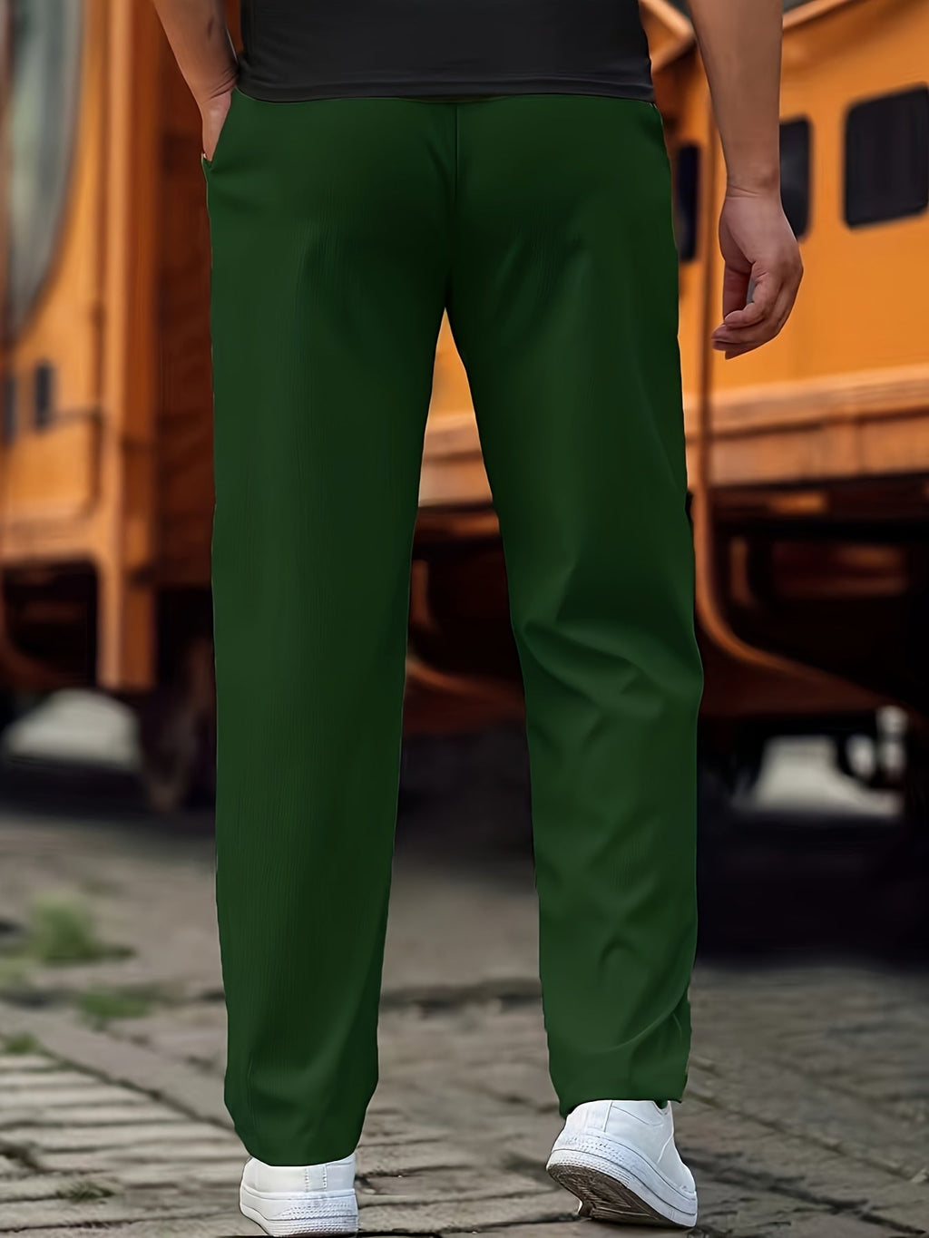Pantalon Classique avec Taille à Cordon pour Homme | Idéal pour Usage Quotidien
