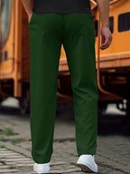 Pantalon Classique avec Taille à Cordon pour Homme | Idéal pour Usage Quotidien
