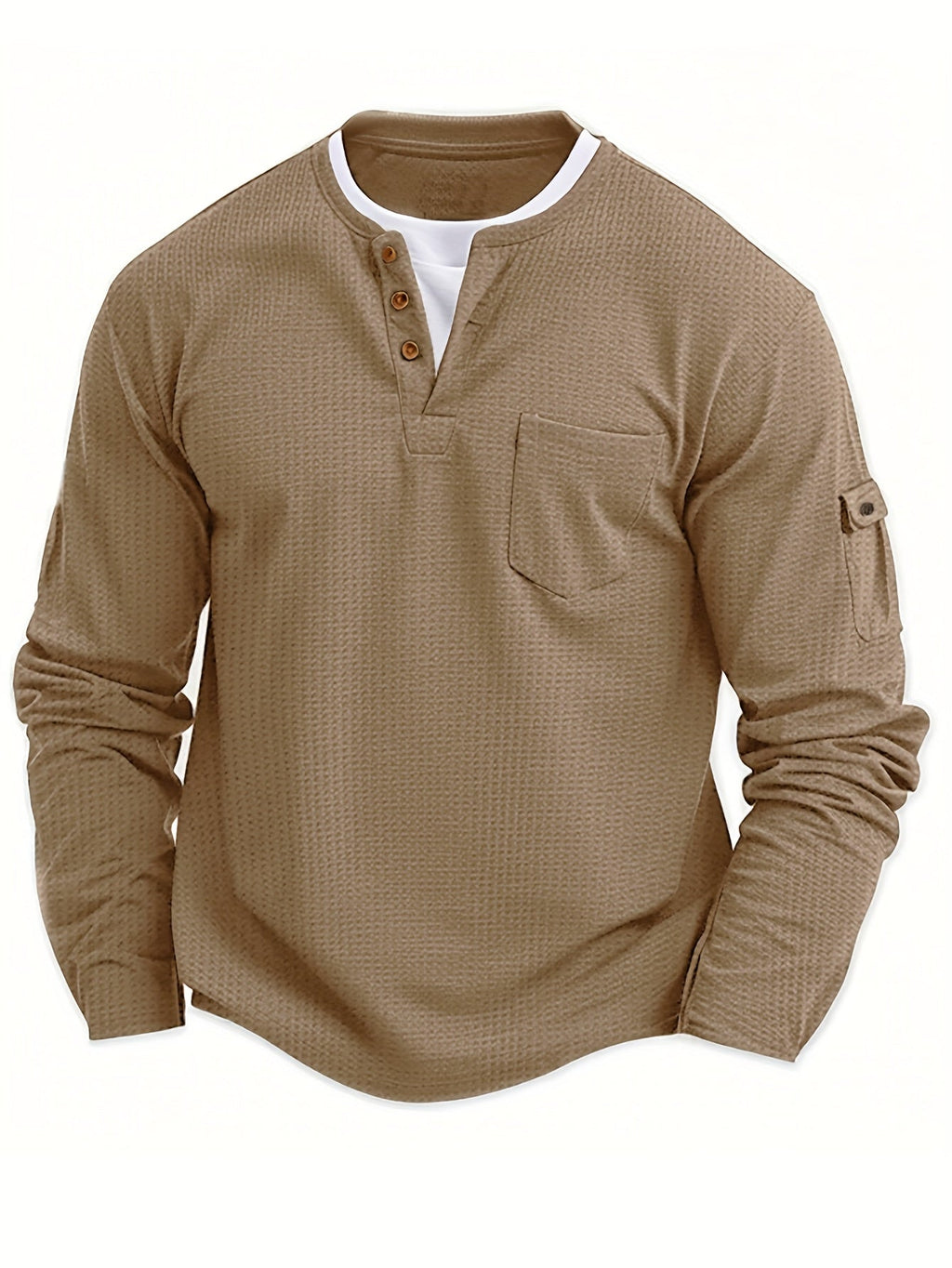 Polo À Manches Longues Avec Col À Boutons Et Poches Fonctionnelles Pour Homme | Idéal Pour Le Quotidien Et Les Occasions Décontractées