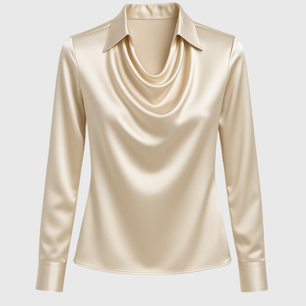 Blouse Fluide Pour Femme Avec Col Plissé | Idéal Pour Un Usage Quotidien
