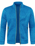 Veste Zippée Avec Col Montant Et Poches Latérales Pour Homme | Idéal Pour Sport Et Usage Quotidien