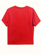 T-Shirt à Coupe Ample avec Motif de Cœurs Multicolores pour Femme | Idéal pour un Usage Quotidien