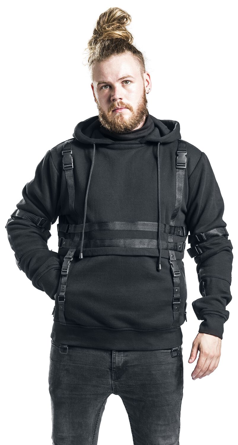 Sweat à Capuche avec Couleur Unie Sombre pour Homme | Idéal pour les Sorties Décontractées