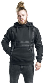 Sweat à Capuche avec Couleur Unie Sombre pour Homme | Idéal pour les Sorties Décontractées