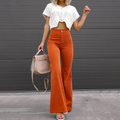 Pantalon Évasé avec Taille Haute pour Femme | Idéal pour le Quotidien ou les Occasions Spéciales