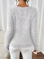 Pull à Col V avec Coupe Ample pour Femme | Idéal pour Usage Quotidien et Mi-Saison