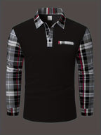 Chemise À Manches Longues Avec Détail Poche Poitrine Et Coupe Ajustée Pour Homme | Idéale Pour Le Bureau Et Les Occasions Quotidiennes