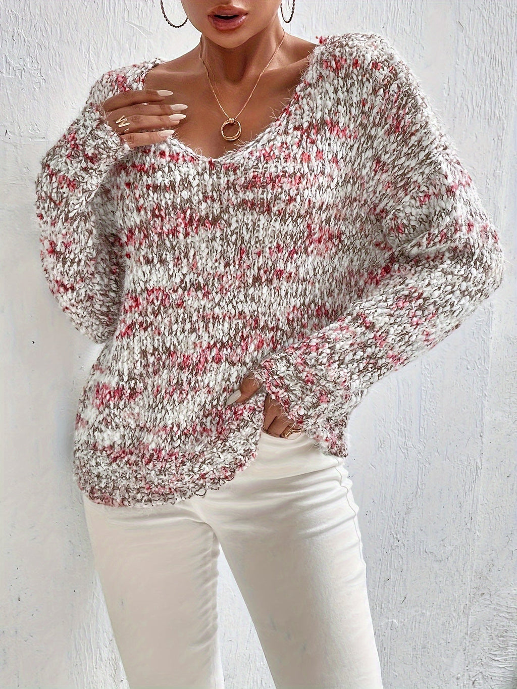Pull À Coupe Ample Avec Manches Longues Pour Femme | Idéal Pour Usage Quotidien