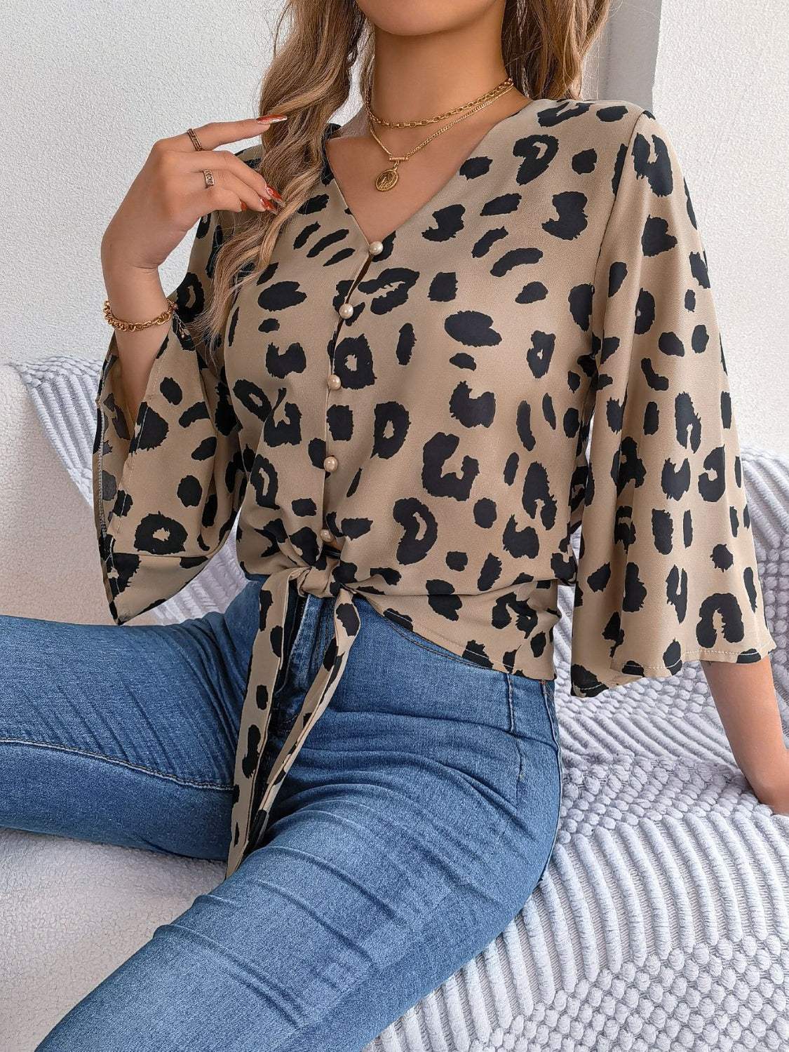Blouse Avec Imprimé Animalier Pour Femme | Adaptée Aux Occasions Quotidiennes Et Habillées