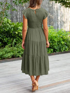 Robe Midi Avec Coupe Aérée Pour Femme | Idéale Pour Usage Quotidien Et Occasions