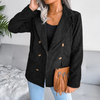 Blazer Avec Fermeture Frontale Et Coupe Structurée Pour Femmes | Idéal Pour Le Quotidien Et Le Travail