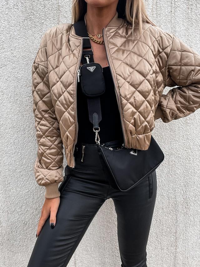 Veste Puffer Courte Matelassée Avec Fermeture Zippée Pour Femme | Idéale Pour La Saison Froide Et Les Activités Quotidiennes