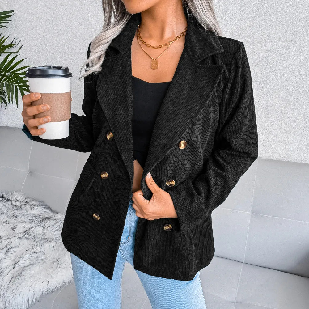 Blazer Avec Fermeture Frontale Et Coupe Structurée Pour Femmes | Idéal Pour Le Quotidien Et Le Travail