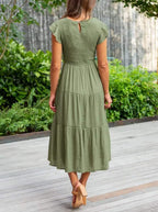 Robe Midi Avec Coupe Aérée Pour Femme | Idéale Pour Usage Quotidien Et Occasions
