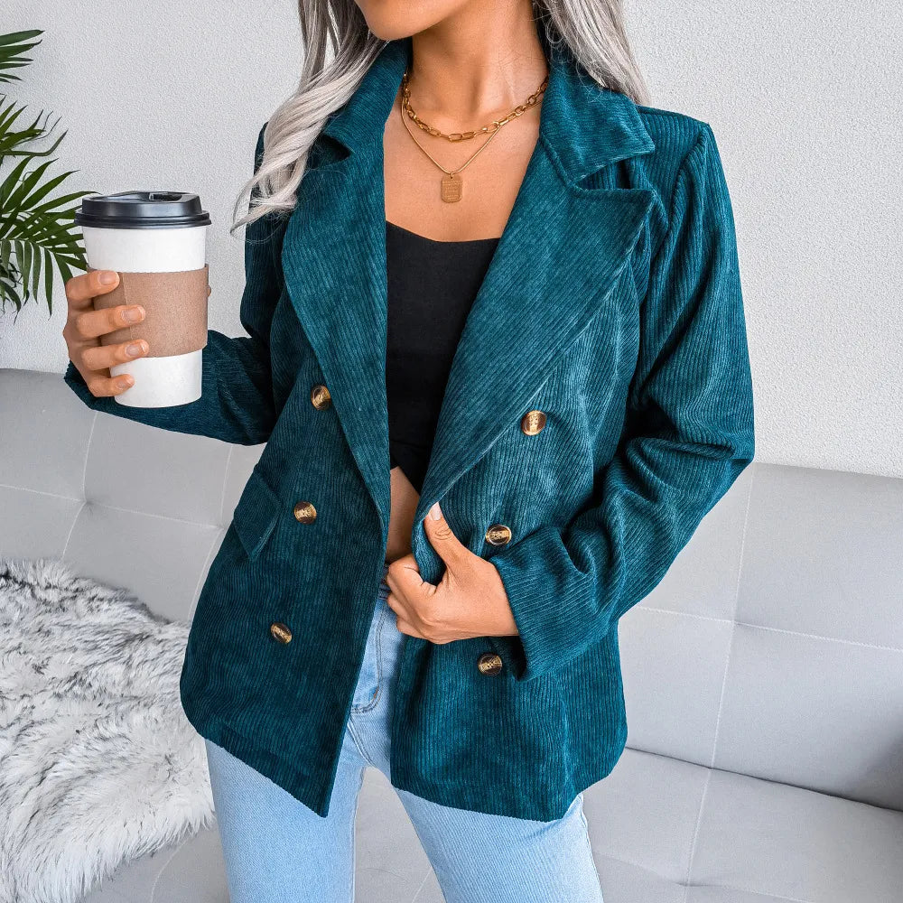 Blazer Avec Fermeture Frontale Et Coupe Structurée Pour Femmes | Idéal Pour Le Quotidien Et Le Travail