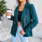 Blazer Avec Fermeture Frontale Et Coupe Structurée Pour Femmes | Idéal Pour Le Quotidien Et Le Travail