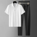 Ensemble Deux-Pièces Homme avec Pantalon à Taille Élastique | Idéal pour le Quotidien et les Sorties Décontractées