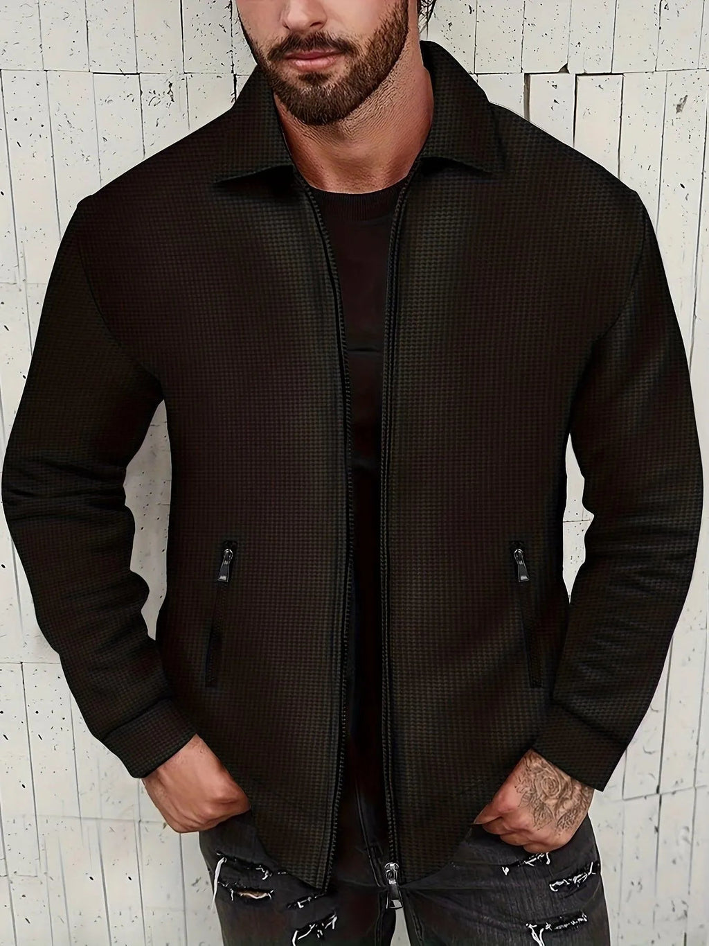 Veste Casual Uni Pour Homme | Idéal Pour Un Usage Quotidien