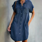 Robe Midi avec Boutonnage Frontal pour Femme | Idéale pour les Journées Décontractées