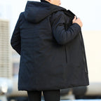 Parka Longue avec Capuche et Poches Multiples pour Homme | Idéale pour Temps Froid et Humide