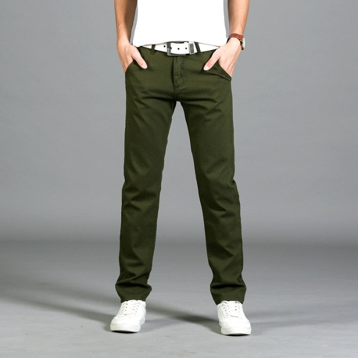 Pantalon Droit pour Homme | Idéal pour Le Bureau Et Les Loisirs