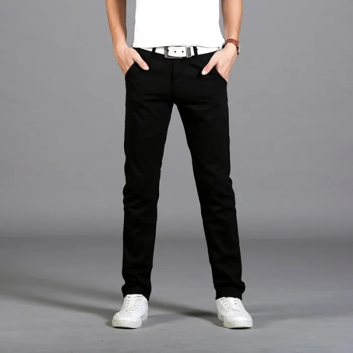 Pantalon Droit pour Homme | Idéal pour Le Bureau Et Les Loisirs