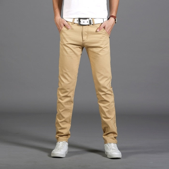 Pantalon Droit pour Homme | Idéal pour Le Bureau Et Les Loisirs
