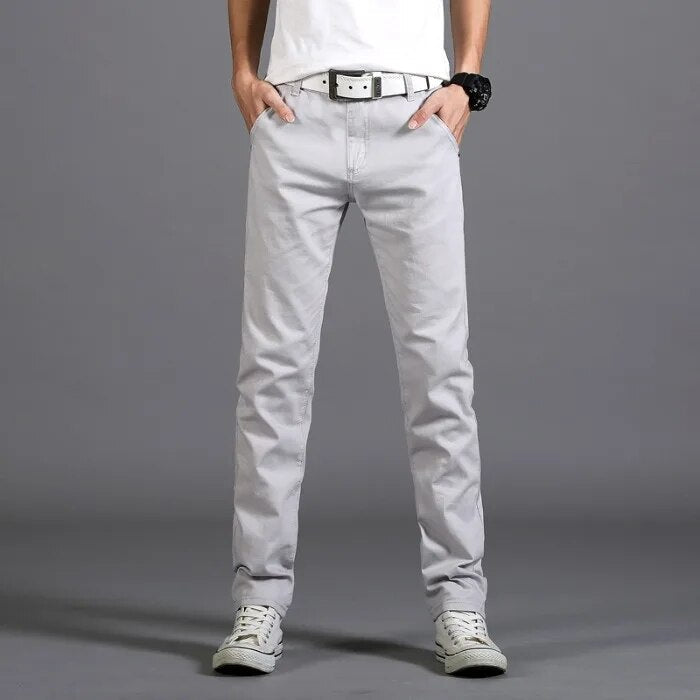 Pantalon Droit pour Homme | Idéal pour Le Bureau Et Les Loisirs