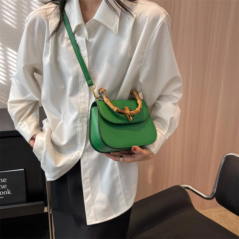 Sac Structuré Avec Poignée Bambou Et Bandoulière Ajustable | Idéal Pour Usage Quotidien