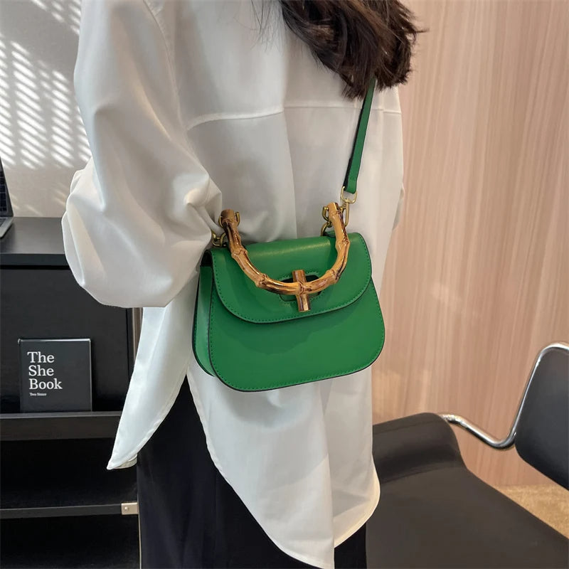 Sac Structuré Avec Poignée Bambou Et Bandoulière Ajustable | Idéal Pour Usage Quotidien