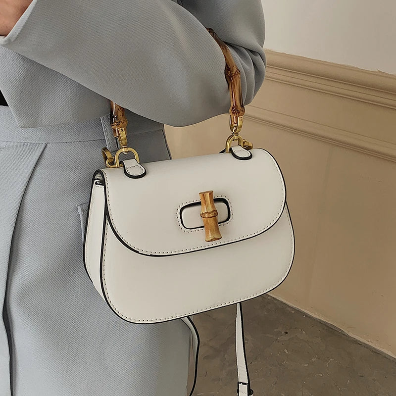 Sac Structuré Avec Poignée Bambou Et Bandoulière Ajustable | Idéal Pour Usage Quotidien