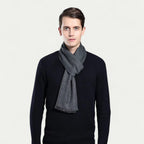 Écharpe pour Hommes avec Finition À Franges | Idéale pour La Saison Hivernale