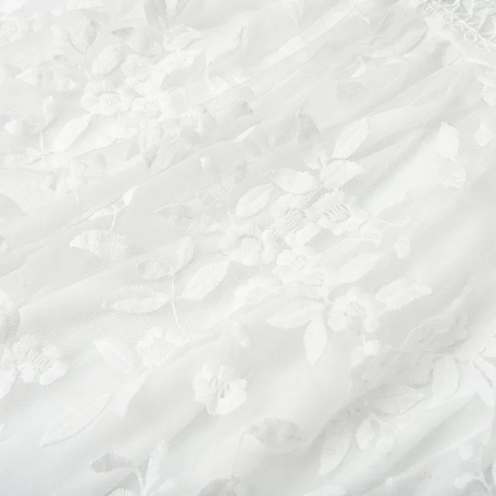 Robe À Bretelles Avec Broderie Florale Pour Femme | Idéale Pour Les Vacances Et Les Sorties D’Été