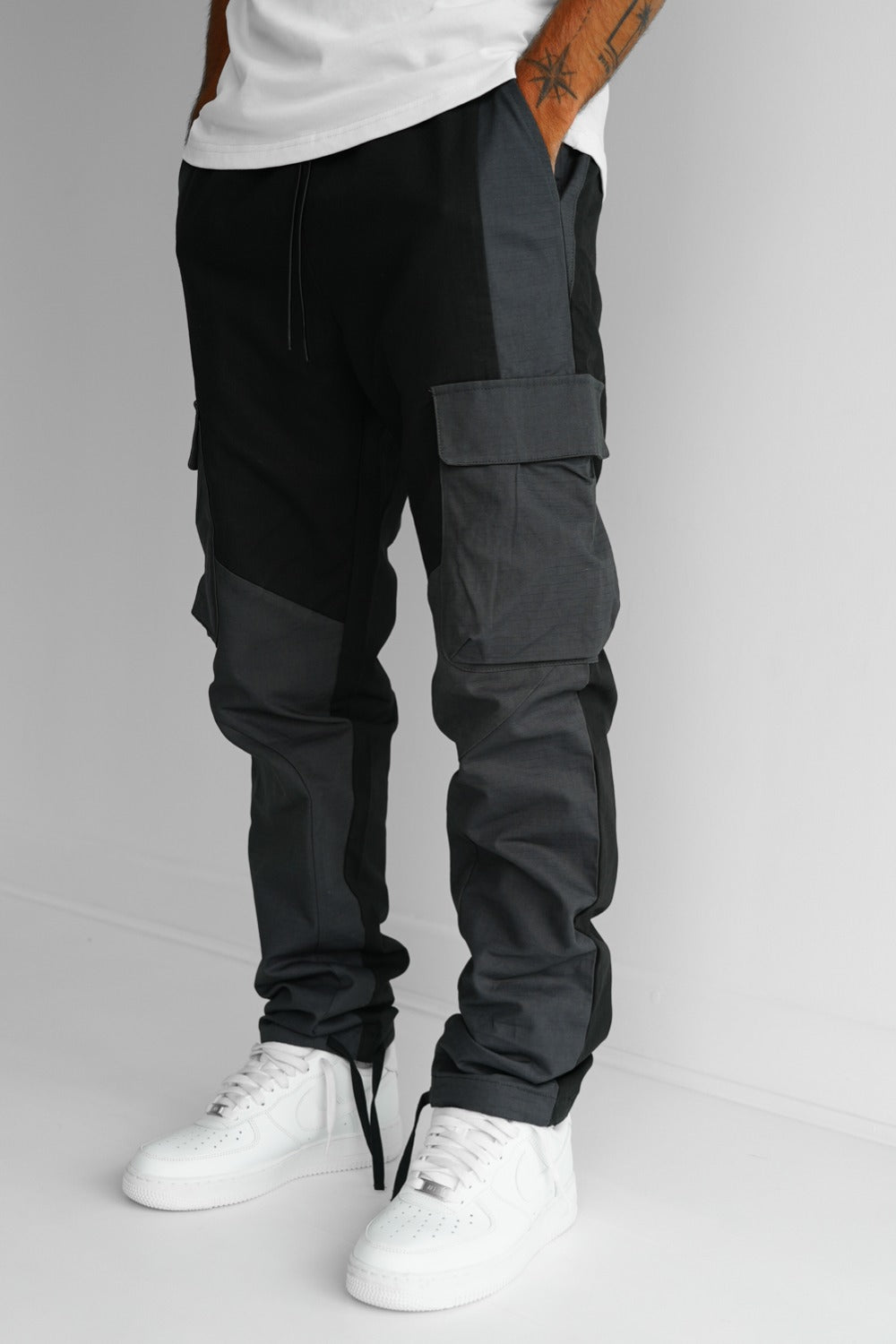 Pantalon Cargo Homme avec Panneaux Fonctionnels | Idéal pour Les Activités Urbaines Et Extérieures