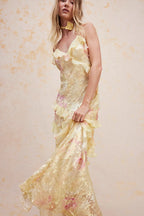 Robe Longue Sans Manches Avec Coupe Fluide Pour Femme | Idéale Pour Tenues Quotidiennes Et Événements